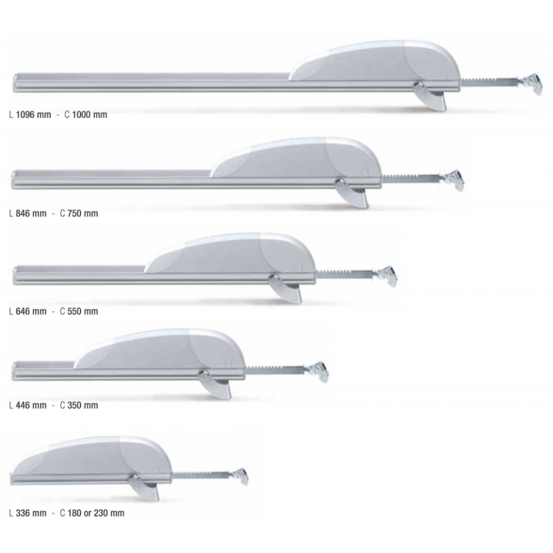 Triple Actuator Airwin A65 3W-Net 230V Rack L=2500<3750 Comunello Mowin
