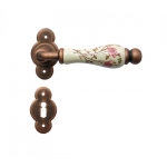 Wien Galbusera Door Handle with Rosette and Escutcheon Plate