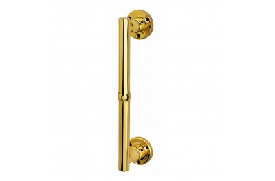 Vienna Straight Pull Handle With Roses Screws in View in Classic Style Bal Becchetti