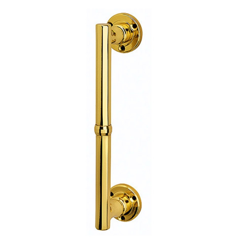 Vienna Straight Pull Handle With Roses Screws in View in Classic Style Bal Becchetti