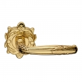 Virgo Series Epoque forme Door Handle on Round Rosette Frosio Bortolo Luxury Style