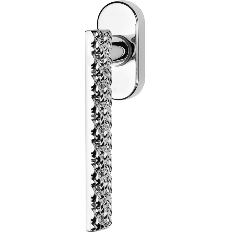 Vision Zincral Linea Calì Window Handle with Embossed Grip