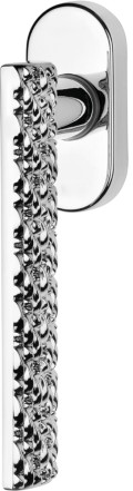 Vision Zincral Linea Calì Window Handle with Embossed Grip