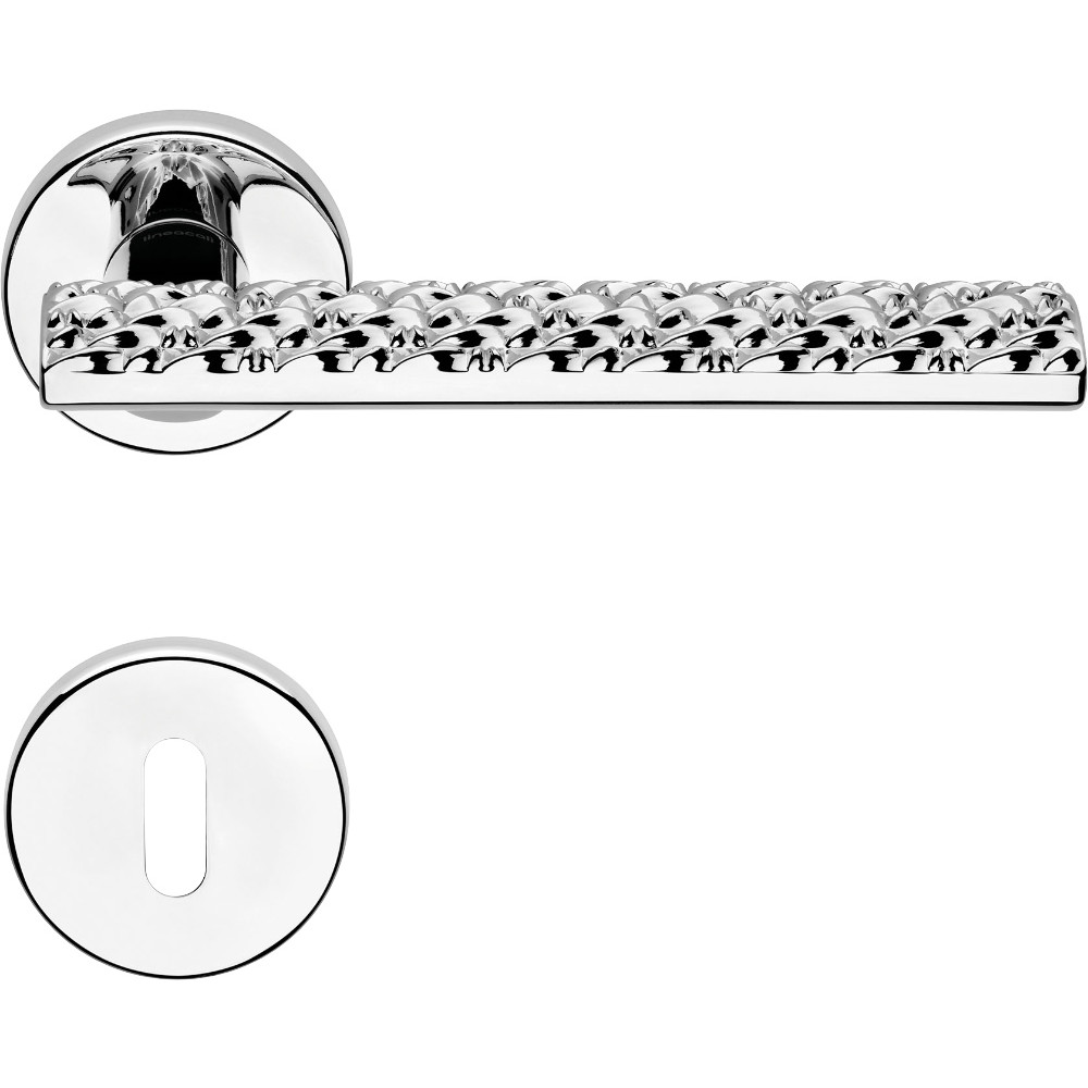 Vision Zincral Linea Calì Door Handle with Embossed Grip