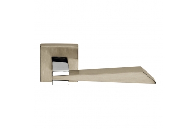 Wanda Series Fashion forme Door Handle on Square Rosette Frosio Bortolo With Bronze Finish