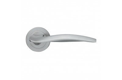 Wind Design Manital Satin Chrome Pair of Door Lever Handles