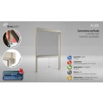 Mosquito Net Bettio Alba Cassone Square and Headphones Telescopic Vertical Spring