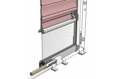 Mosquito Net Bettio Flip 3 for Blinds in Jut with Central Lever