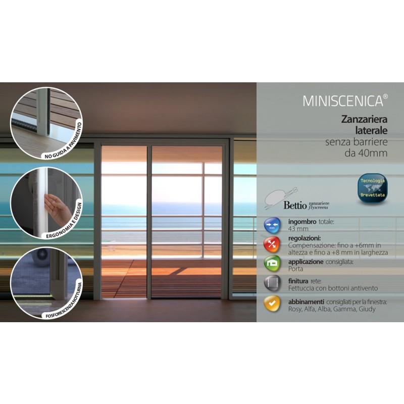 Mosquito Net Bettio Miniscenica 1 Knocker Side Scrolling Without Barriers
