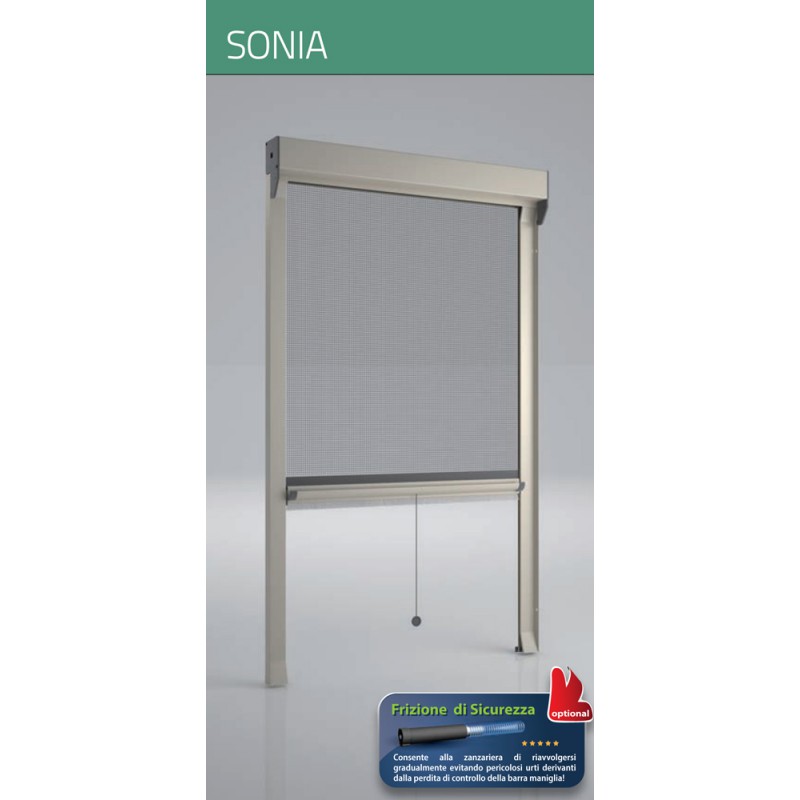 Mosquito Net Bettio Sonia Traditional Vertical Spring Overall Cassonetto 50mm