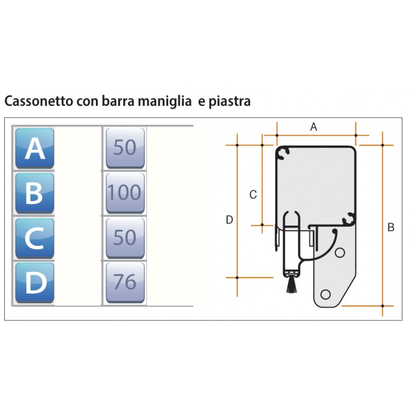 Mosquito Net Bettio Sonia Traditional Vertical Spring Overall Cassonetto 50mm