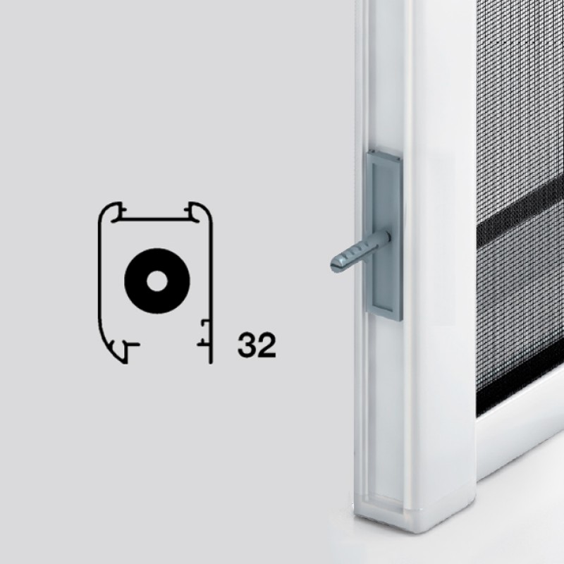 Safe Mosquito Net for Doors-Windows 2 Doors with Minimum Space Type Jumbo 32 Zanzar Sistem