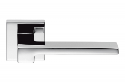 Ellesse Polished Chrome Door Handle on Rosette Studio Bartoli for Colombo Design