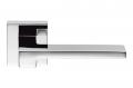 Zelda Polished Chrome Door Handle on Rosette by Designer Jean Marie Massaud for Colombo Design