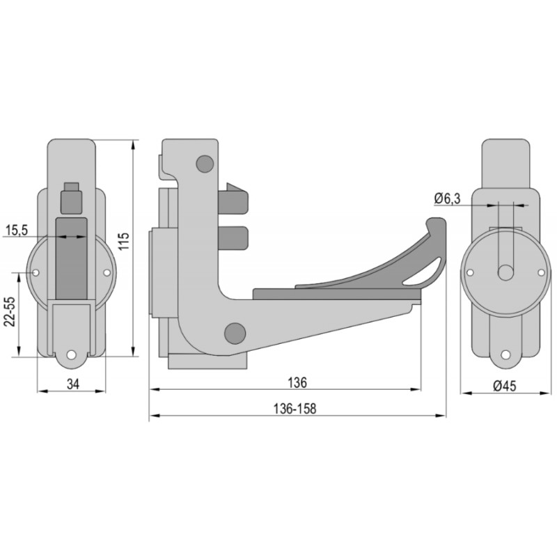 Zelus Automatic Universal Shutter-Stop Simple Opening and Closing Pettiti Giuseppe